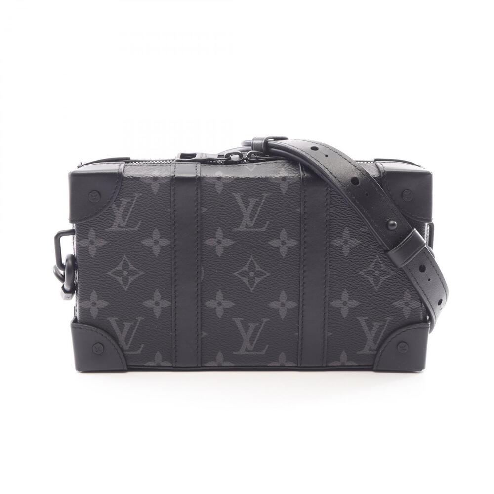 Louis Vuitton Soft Trunk Wallet Canvas Monogram Shoulder Bag Eclipse Black